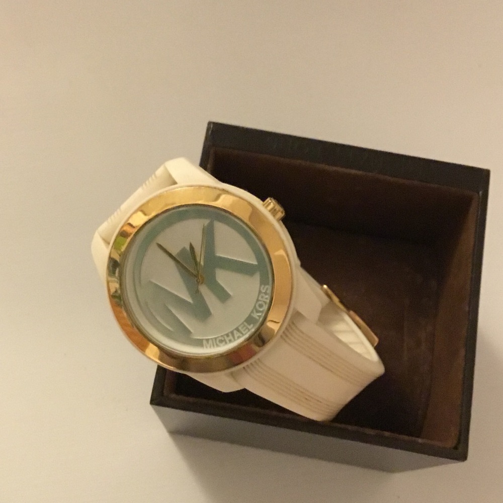 Michael Kors Gold and Cream Watch